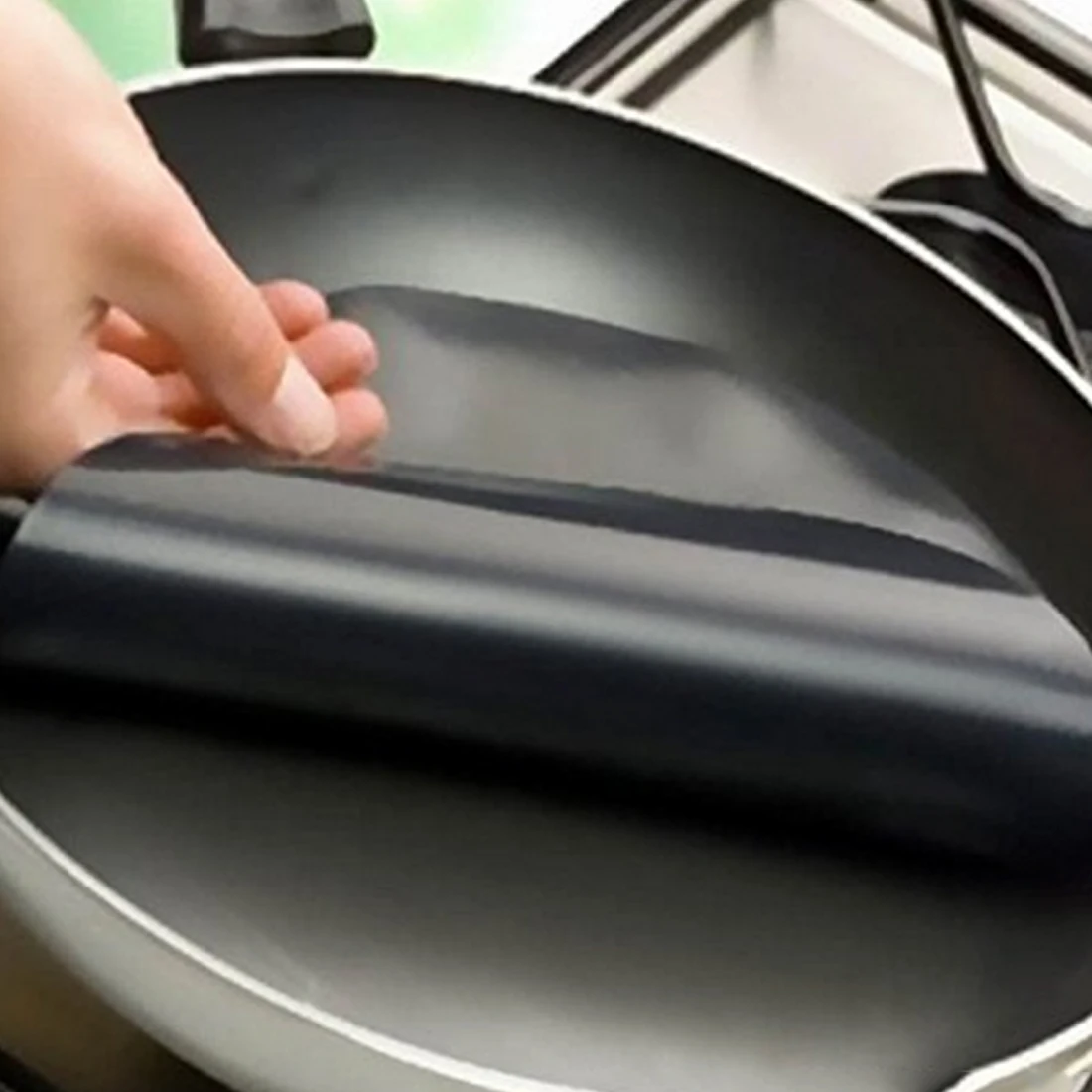 

High Quality 24cm Round Non-stick Mat Pan Fry Liner Sheet Cooking Wok Sheet Kitchen Baking Pad BBQ Baking Mats Cooking tools