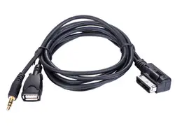 Бесплатная доставка автомобильное радио AUX кабель для зарядки для Audi 3,5 мм Mp3 Ami 4F0 051 510 C для samsung iPhone