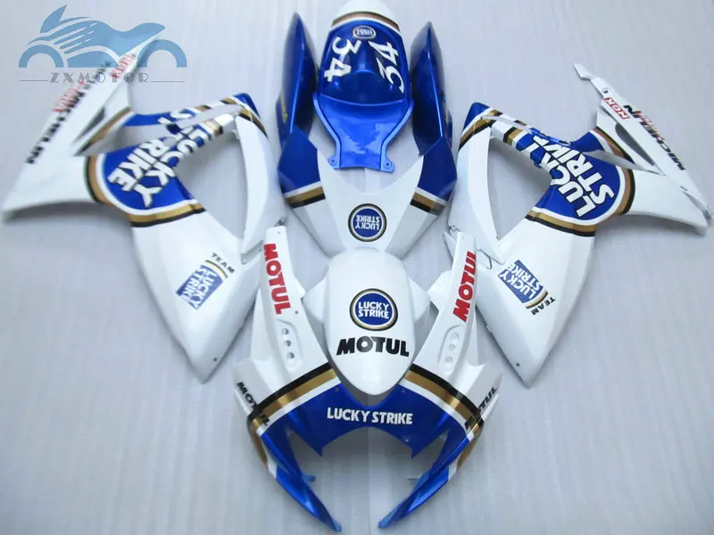 

Injection Fairing kits for SUZUKI GSXR600 750 2006 2007 motorcycle sport fairings kit GSXR750 GSX R600 K6 06 07 blue white parts