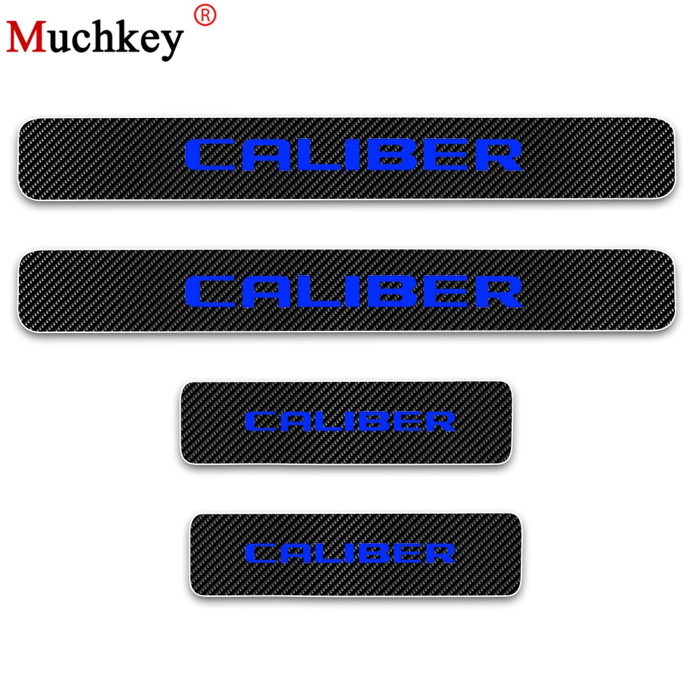 

Carbon Fiber Door Sill Plate For Dodge Caliber Car Door Sill Sticker Door Sill Decoration Scuff Plate Vinyl Sticker Car Styling