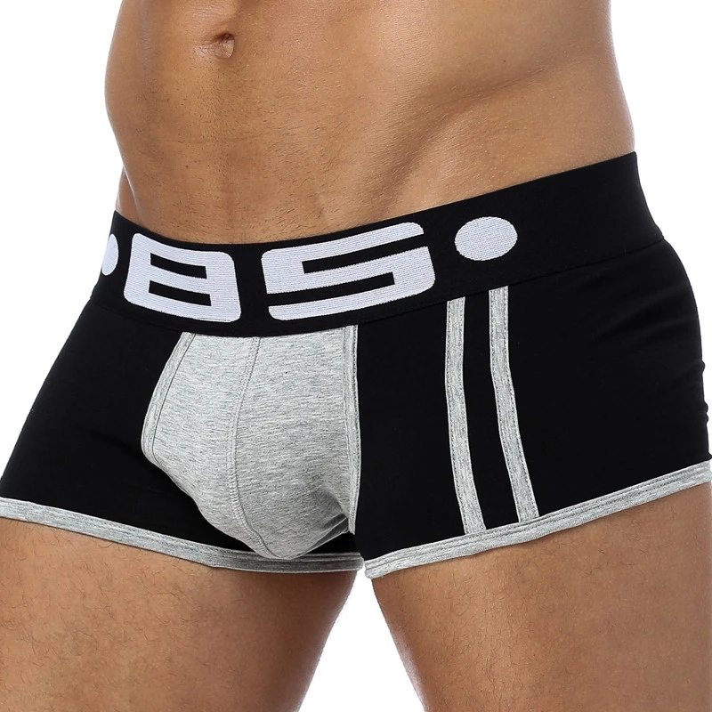 algodón para hombre, ropa interior Sexy de retales, barata, de marca|Calzoncillos| -