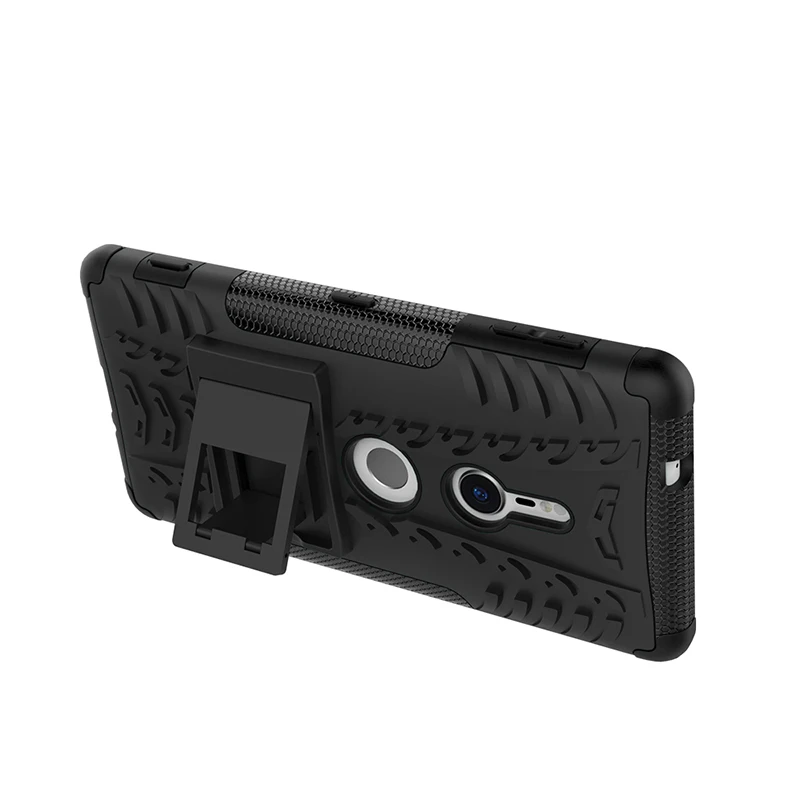 Kickstand Cover For Sony Xperia L1 L2 E5 C5 XA XA1 Ultra XA2 Plus XZ XZ1 Premium XZ2 Compact XZ3 Heavy Duty Rugged Armor Case    (2)