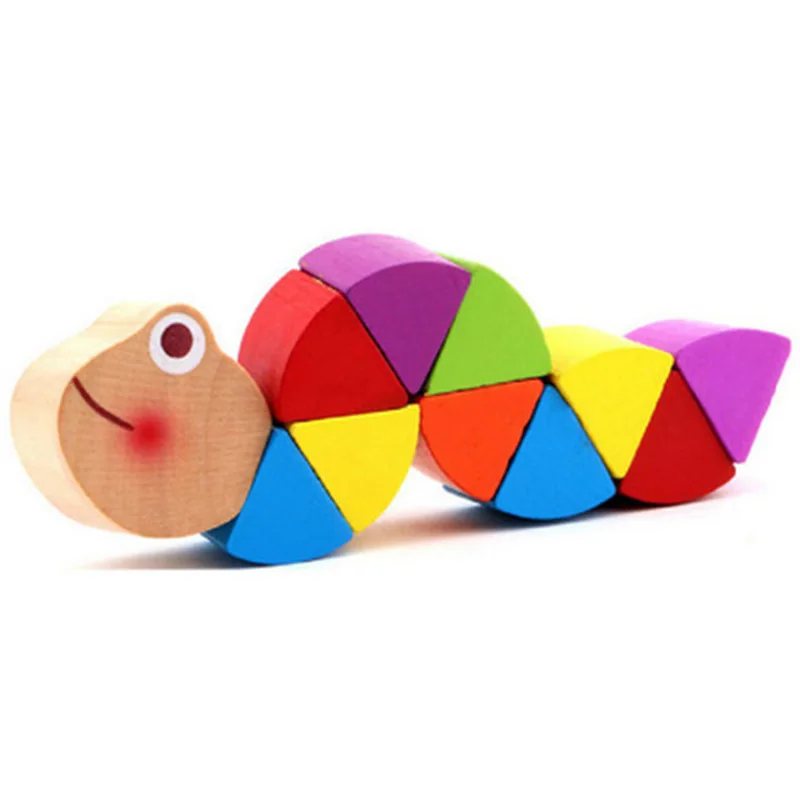 Colorful Wooden Worm Puzzles Kids Learning Educational Didactic Baby Development Toys Fingers Game For Children Montessori Gift Colorful Wooden Worm Puzzles Kids Learning Educational Didactic Baby Development Toys Fingers Game For Children Montessori Gift