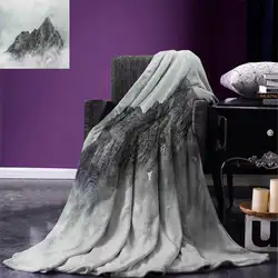 Mountain Одеяло пейзаж из нефрита Горы Дракона атмосферу на саммит Азии Природный Красота Изображения Теплая Одеяло s для кровати