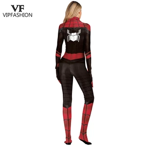 Image 5 - VIP FASHION SpiderMan Far From Home Peter Parker Cosplay Zentai Of Justice Superhero Women And Men Cosplay Costume  For Unisex