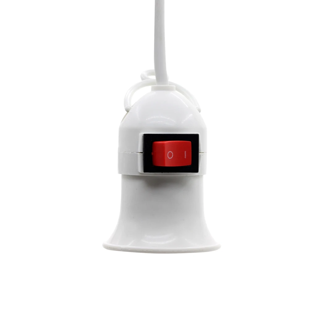 Bases da Lâmpada botão interruptor independente e27 base Características : E27 Lamp Base With Power Cord