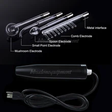 High Frequency Machine With 4 Violet /Orange Electrodes Skin Spot Removal Skin Care