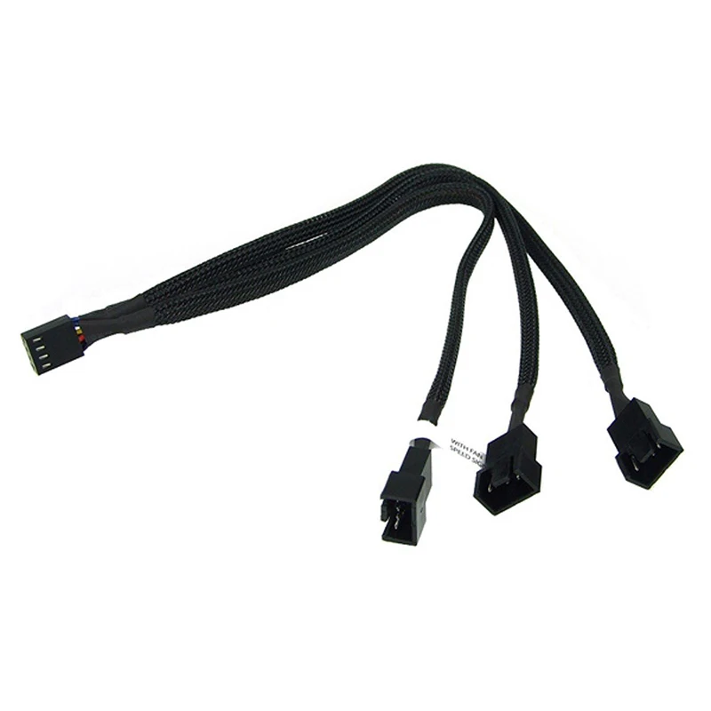 6 &quot длинными рукавами дюймов 1 до трех ( 3 ) x 4 pin TX4 шим мульти карман вентилятор