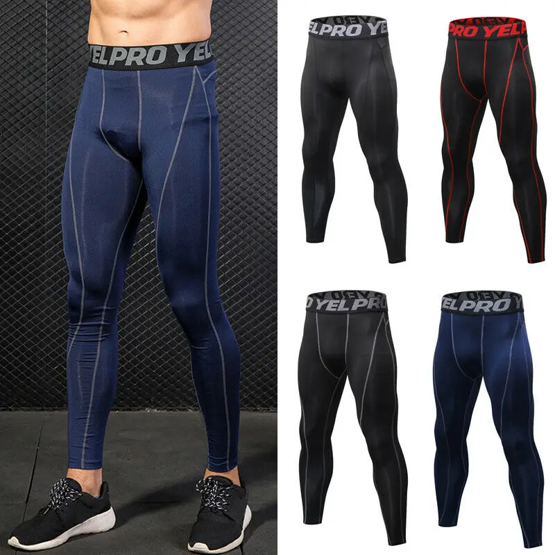 

Mens Gym Compression Slim Tight Base Layer Sports Leggings Running Tights