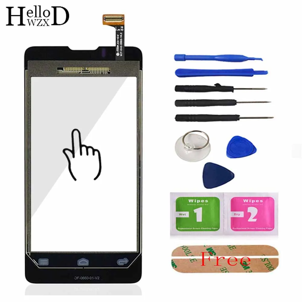 Переднее Сенсорное стекло внешнее для Huawei Ascend Y300 U8833 T8833 сенсорная панель с