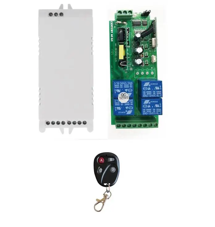 433 92 MHZ 85v ~ 250V 110V 220V 240V 4CH RF беспроводной пульт дистанционного управления реле двери