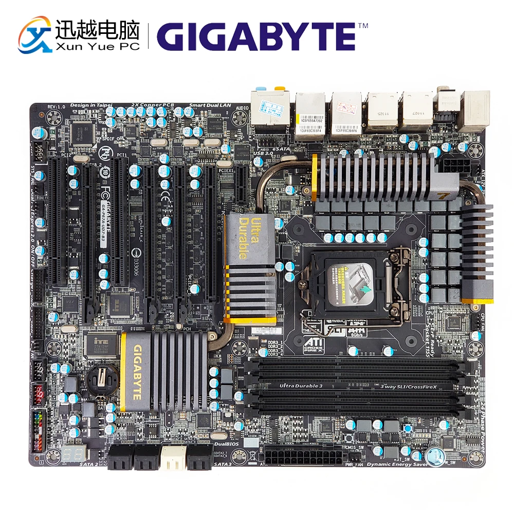 

Gigabyte GA-P67A-UD7-B3 Desktop Motherboard P67A-UD7-B3 P67 LGA 1155 For Core i7 i5 i3 DDR3 32G ATX Original Used Mainboard