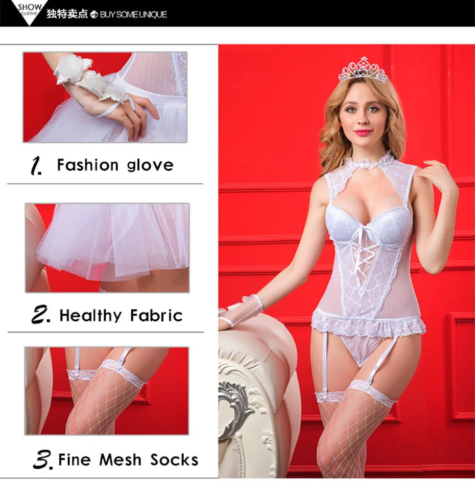 New Porno Women Princess Cosplay Sexy Underwear Babydoll Lingerie Sexy Hot Erotic Dress Sleepwear Erotic Lingerie Porno Costumes