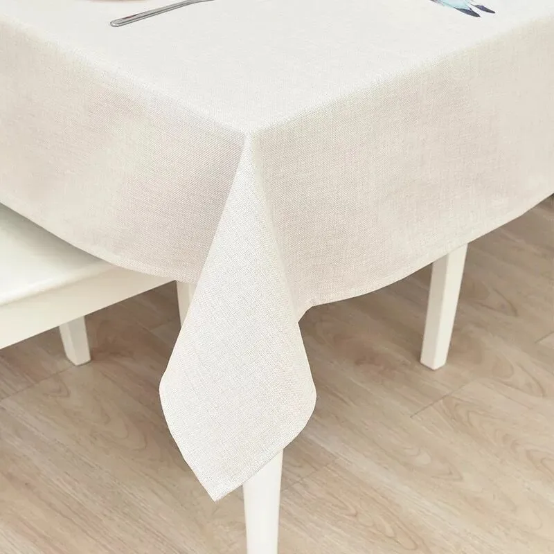 XYZLS Высококачественная скатерть в американском стиле с принтом птиц скатерть хлопчатобумажная ткань Чехлы для стола для украшения дома