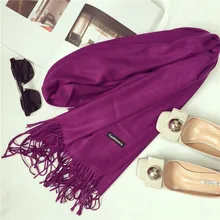 2017 brand women scarf fashion soild autumn winter cashmere scarves lady warmer pashmina long shawl wraps bandana foulard female