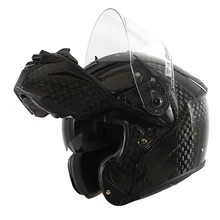 Marushin originais B1 certificação ECE capacete da Motocicleta lente Dupla de Fibra De Carbono da aleta moto cara Cheia capacete Casque Moto