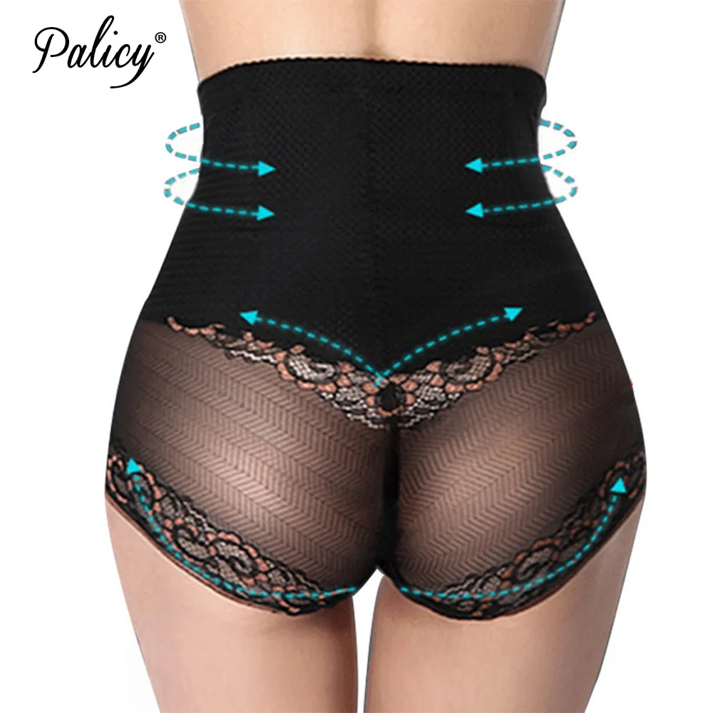 Palicy женские M-4XL сексуальный Круг Открытый прикладом Утягивающие трусы бесшовный Невидимый Животик контроль бамбума брюки подтягивающие попу нижнее белье - Цвет: Standard Black