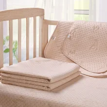 70*50 CM 4 Couches Bébé Jacquard Langer Cover Tapis Étanche Coton Biologique Couche matelas à Langer Matelas Portable