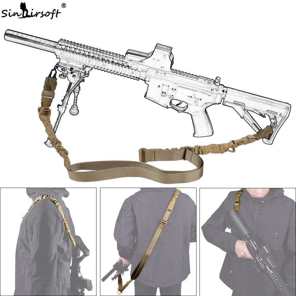 SINAIRSOFT ремень для ружья тактический ремень с двумя точками слинг для наружного крепления для страйкбола Банджи винтовка ремень для винтовки ремень для CS, охотничий страйкбол