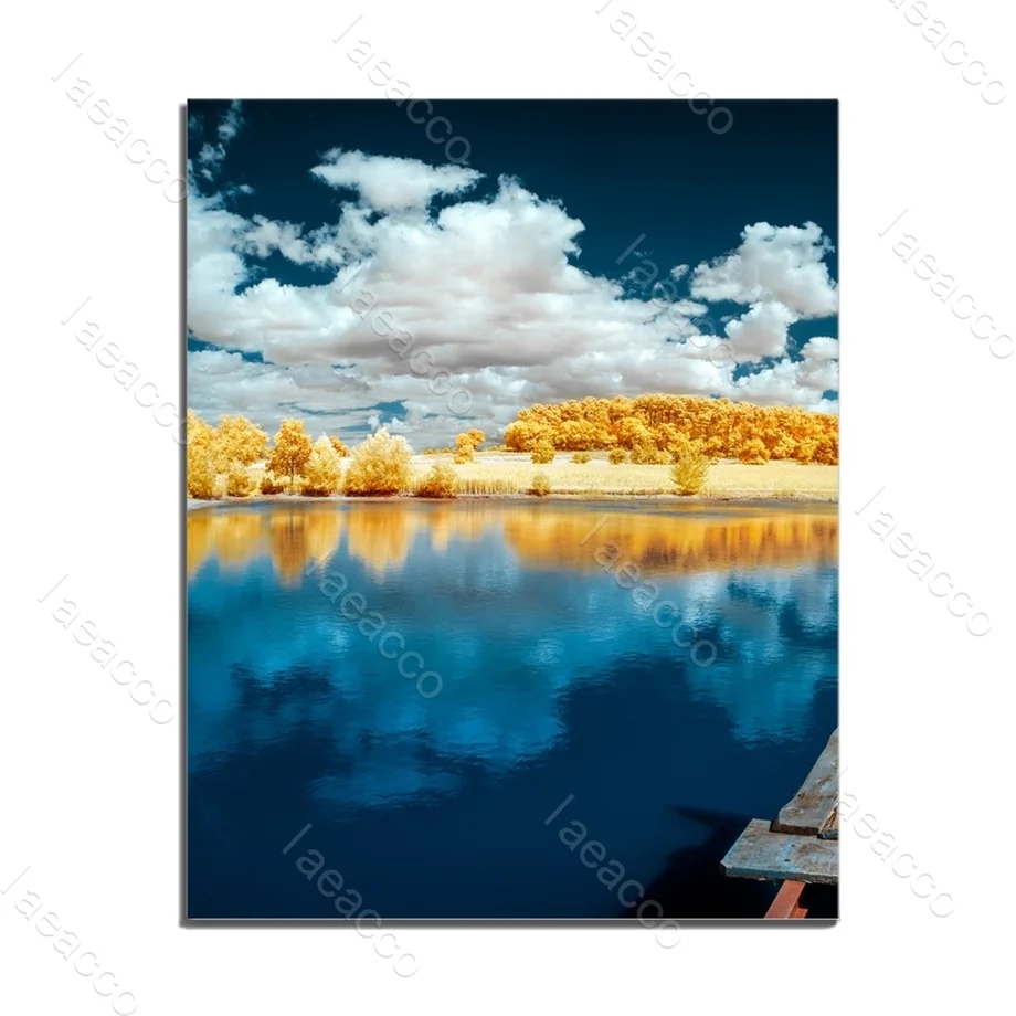 

Laeacco Desert Oasis Outside Posters and Prints Nordic HD Canvas Painting Wall Artwork Home Decor Living Room Bedroom Decoration
