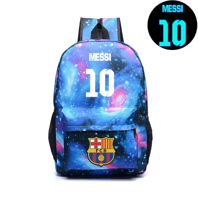 Cristiano ronaldo 7 cr7 galaxy mochila luminosa