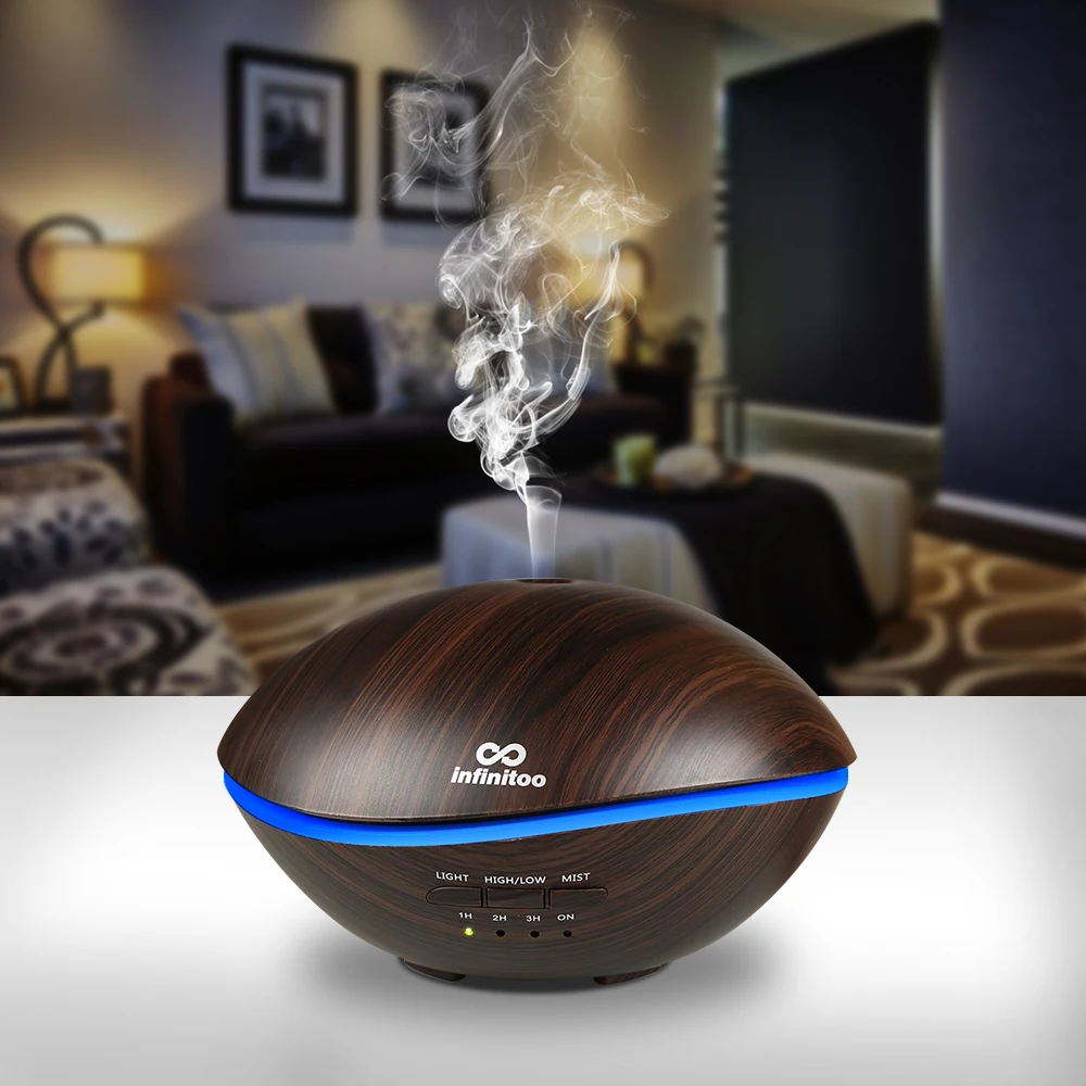 

500ML Remote Control Air Humidifier Essential Oil Diffuser Humidificador Mist Maker LED Aroma Diffusor Aromatherapy