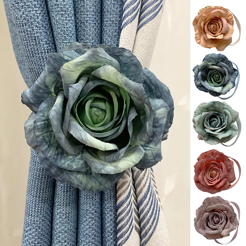 

Flower Shape Magnet Curtain Buckle Magnetic Curtains Tieback Holder Window Curtain Clip Holder Strap Accessories Home Decor
