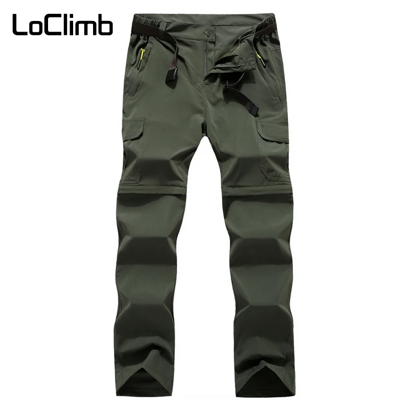LoClimb senderismo acampar al aire libre para hombres mujeres verano extraíble rápido seco deportes Trekking Pantalones cortos, AM224 LoClimb senderismo acampar al aire libre para hombres mujeres verano extraíble rápido seco deportes Trekking Pantalones cortos, AM224