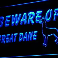 I842 Остерегайтесь большой немецкий дог магазин надувные фигурки животных неоновый свет знак включения/выключения 20+ цвета 5 размеров
