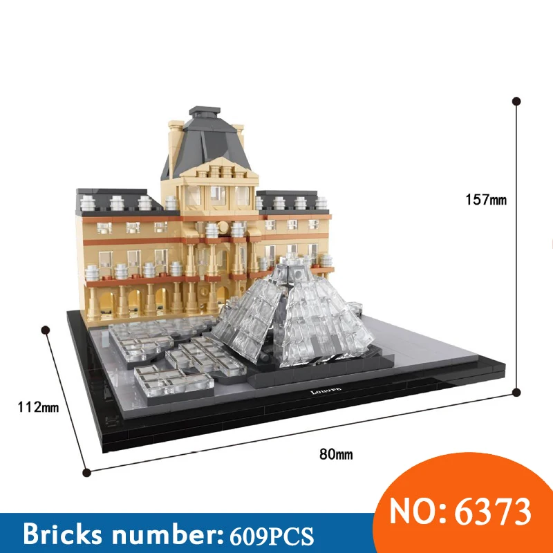 HSANHE 6373 Architecture New York Louvre World Famous City Model