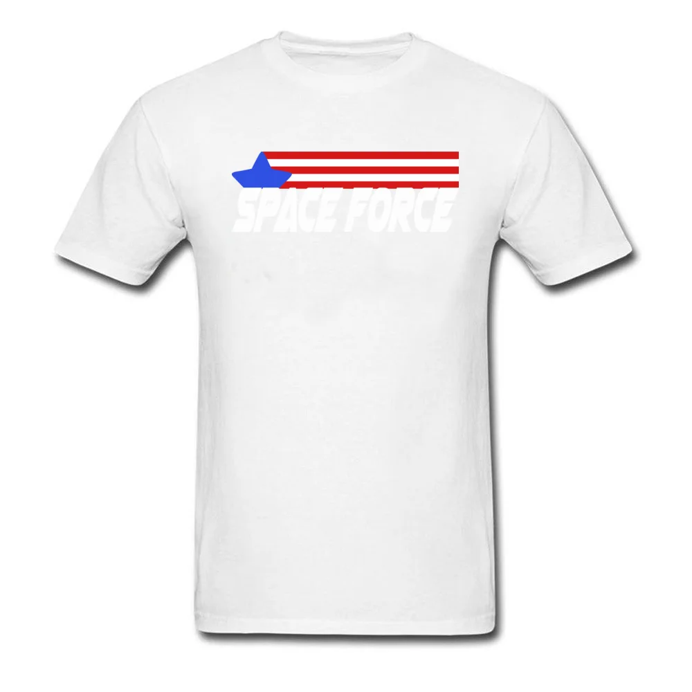 Space Force Crewneck T Shirt Fall T Shirt Short Sleeve 2018 Discount Pure Cotton Printed Tee-Shirts 3D Printed Men Space Force white