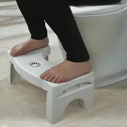 Для детей подножка ванная комната пластик складной Туалет стул приседания анти запор