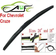 Envío libre cuchilla de limpieza del coche para Chevrolet Cruze Tamaño 24 “18” Parabrisas de Goma suave Escobilla 2 unids/par ventana deflector