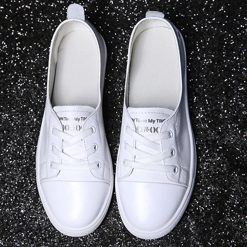 

PGXXZLX sneaker all Genuine Leather Women's shoes breathable casual Flat shoes Ladies 2019 tenis feminino calzado mujer Schuhe