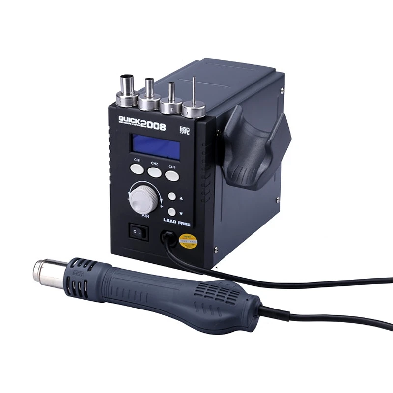 

QUICK2008 220V Anti-static Hot Air Gun Lead-free Hot Air Gun, US Plug