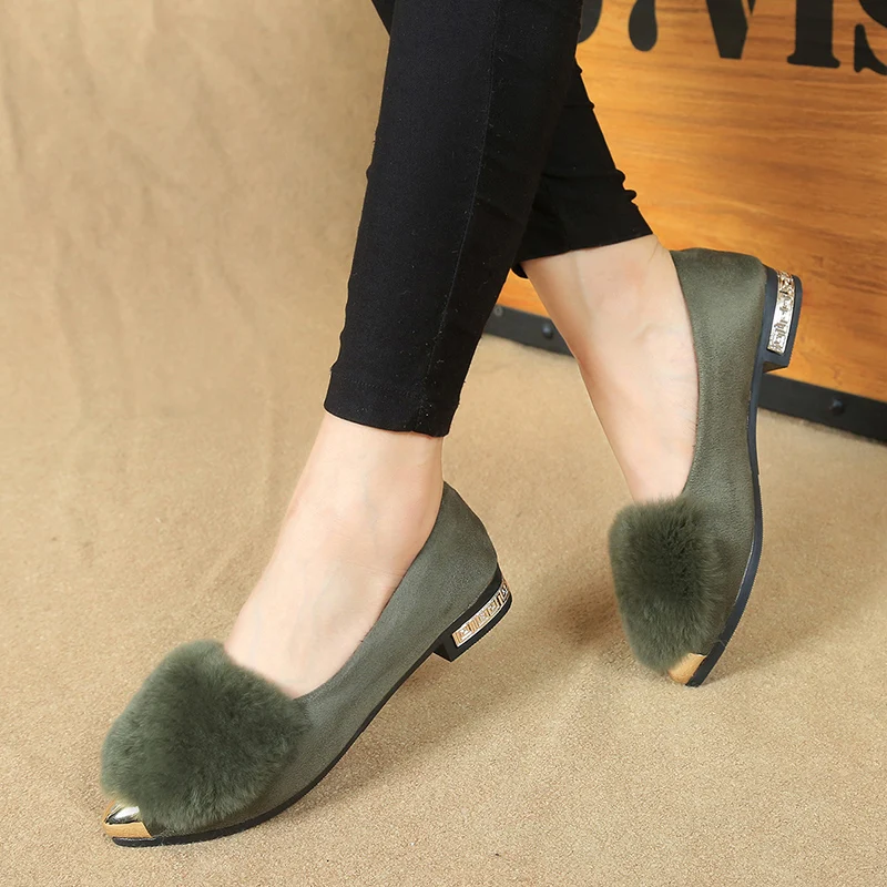2016 autumn and winter new simple pointed shoes female fashion font b women b font flat