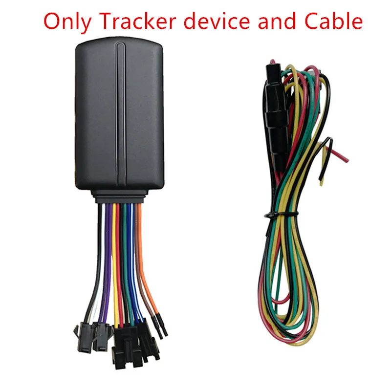 12 Pin Многофункциональный gps-трекер Автомобильное устройство слежения с AC ACC Обнаружение топлива программное обеспечение для онлайн отслеживания BW09 - Цвет: Only tracker cable