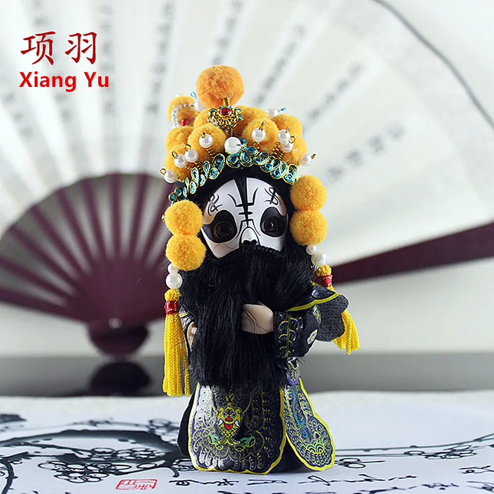 Chinese style Silk Figurine Q version Xiang Yu handicraft Peking Opera dolls gift Z001 | Игрушки и хобби