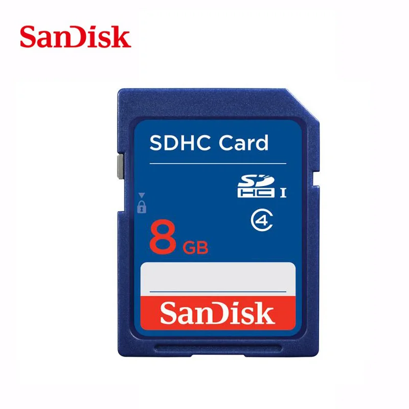 Оригинальная sd-карта SanDisk, 32 ГБ, 16 ГБ, 8 ГБ, 4 Гб, C4, SDHC, карта памяти класса 4, карта памяти для камеры, карта SD, официальная проверка