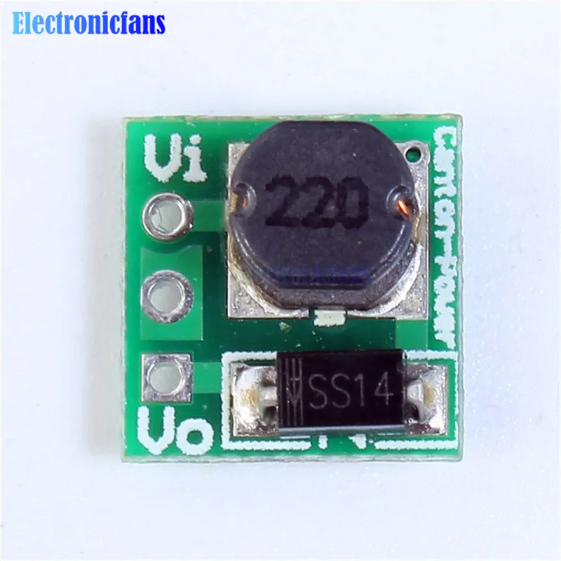 

2Pcs DC-DC Step-Up Power Module Voltage Boost Converter Board 1.8V 2.5V 3V 3.3V 3.7V To 5V Power Supply Voltage For 18650 Li-on