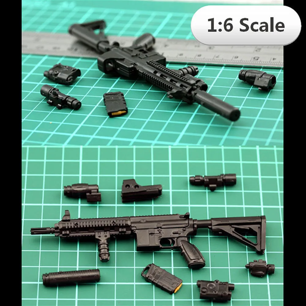 1:6 1/6 масштабные сборные фигурки винтовки HK416 модель ружья 1/100 части и компоненты солдат можно использовать для Bandai Gundam модель игрушки