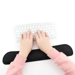Настольный нескользящий черный гель запястий поддержка Комфорт Pad для ПК Компьютерная игровая клавиатура поднятая платформа руки