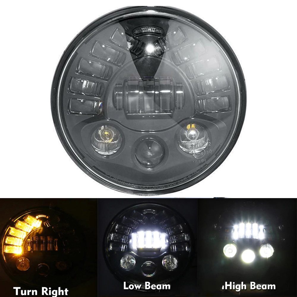 

7" Motorcycle LED Projector Motor Headlight with Hi/Lo Beam 7inch LED Adaptive Headlight For Harley for BMW R NineT R9T