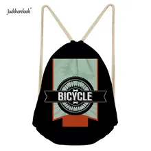 Jackhereook Мужская велосипедная 3D печать Drawstring Детская сумка-рюкзак для подростков мальчиков маленькая сумка Повседневный Рюкзак Mochila