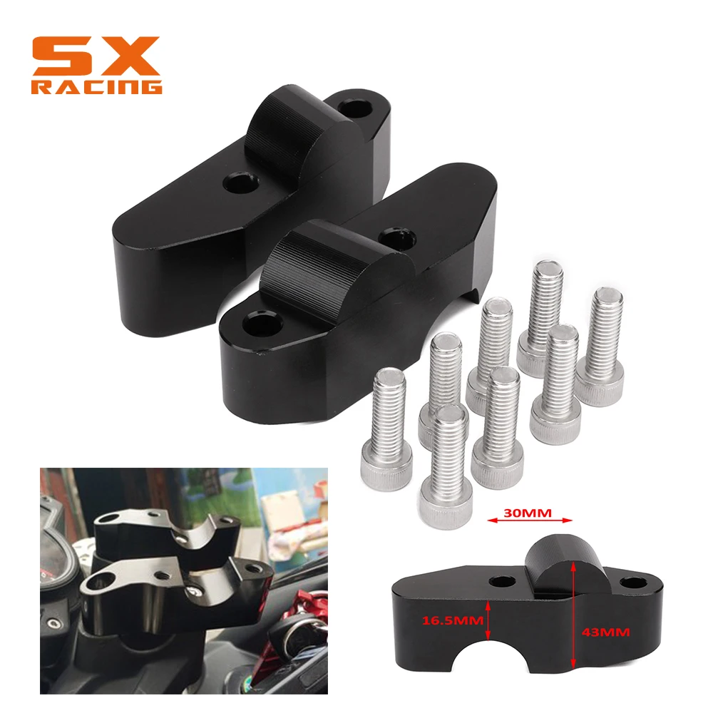 Мотоцикл черный образного руля до спиной движется кронштейн комплект зажим для Бенелли BJ600 BJ600GS BN600 TNT600 BN600