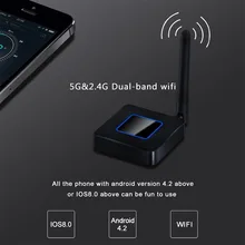 2.4G&5.8G HDMI+AV output Q4 Mirroring Dongle wifi display receiver HDMI Android TV stick Wireless DLNA Airplay Dongle