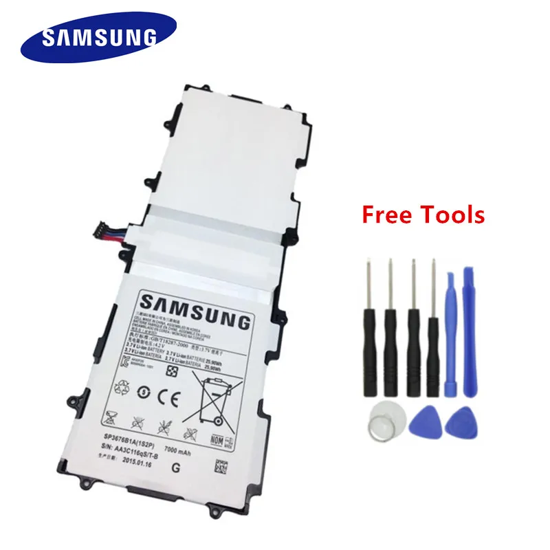 100% Оригинальный аккумулятор SP3676B1A для SAMSUNG Galaxy Note 10 1 GT N8000 N8010 N8020 7000 мАч +