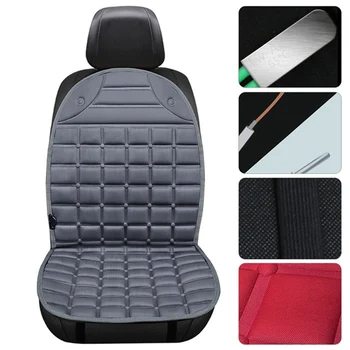 

12V Car Heated Seat Cushion Car Van Front Seat Hot Heater Heated Pad Cushion Winter Warmer Cover