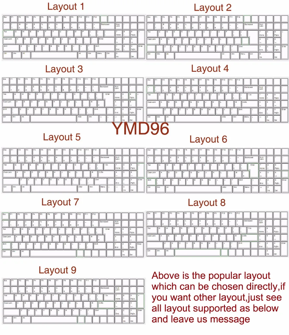 YMDK обслуживание сборки для YMD96 YMD75 GH60 YD60M YD40 переключатели светодиодов|gh60|service |