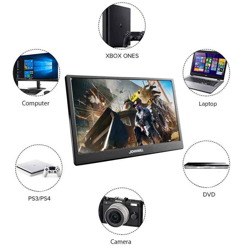 Портативный Экран 17 3 дюйма IPS Type C 4K для Switch PS4 Pro Xbox 60 Гц HDMI HDR монитор ПК ноутбука